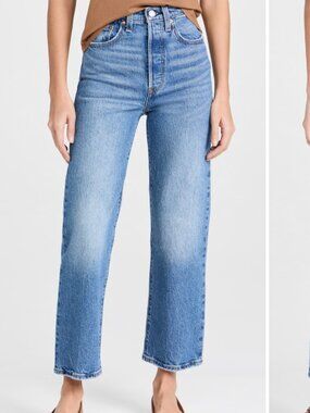 Levi’s Ribcage Straight Ankle Jeans | Dance Around | Size 29